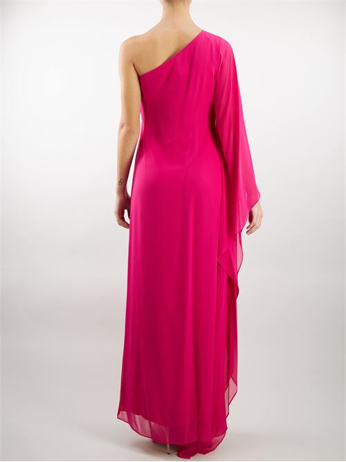 One-shoulder dress in washed silk Max Mara Studio MAX MARA STUDIO | abito en | VALLET17